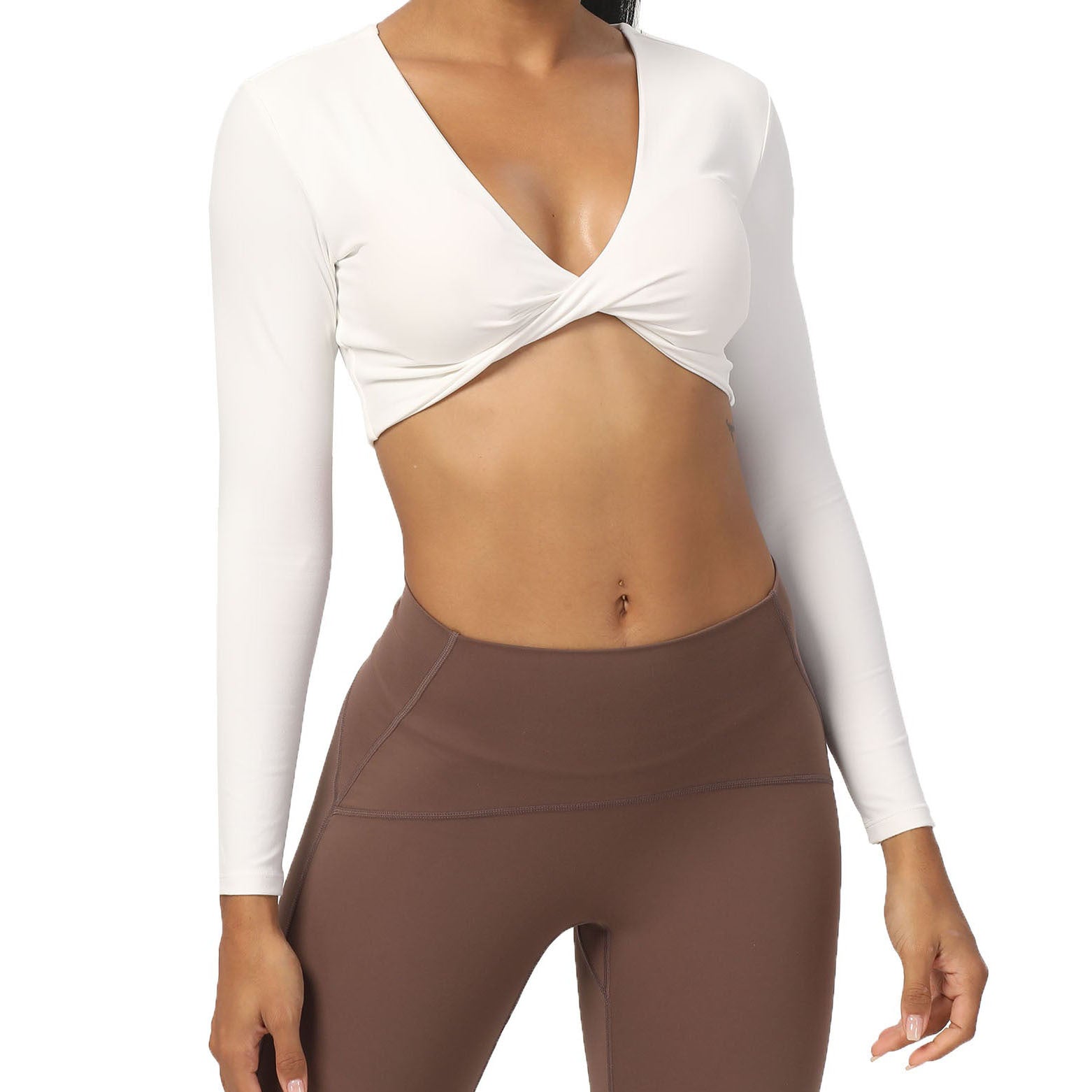 Nude Feel Yoga Long Sleeved Women Workout Clothes Sports Yoga Long Sleeve T Shirt Sports Fitness Top Women