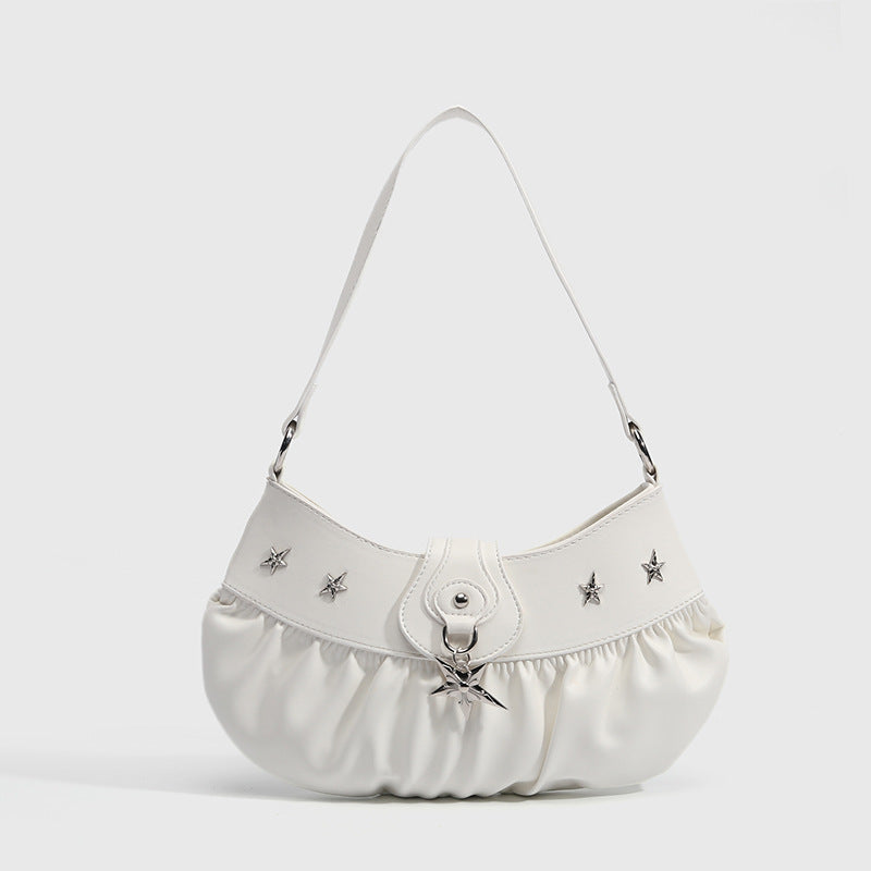 Spring Summer Super Popular Trendy Niche Mint Green Sexy Bag Underarm Bag Pleated Dumpling Bag Shoulder Bag Women