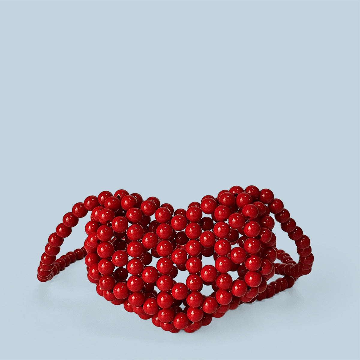 Cute Love Multi Color Handmade Beaded Crossbody Pouch