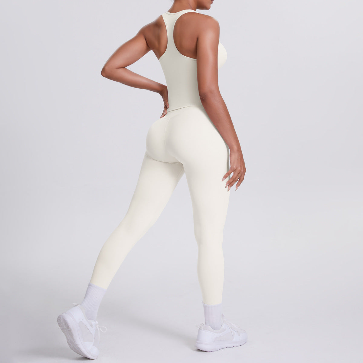 Brushed H Shaped Beauty Back Sports Vest Pants Tight Quick Dry Casual Running Fitness Yoga Wear Women