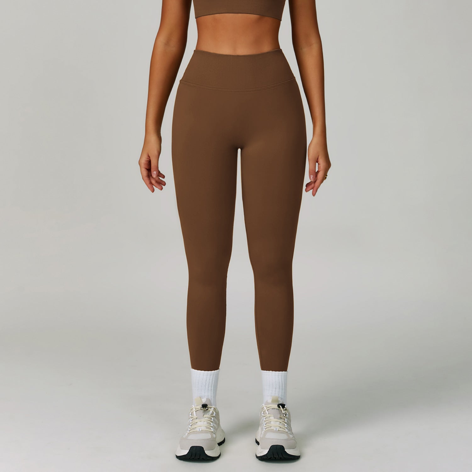 Sollinarry Peach Hip Seamless Yoga Pants V Skinny Slimming Running Sports Quick Drying Fitness Trousers