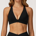 Nude Feel Yoga Bra Cross Beauty Back High Sense Sports Bra Women Running Workout Exercise Underwear