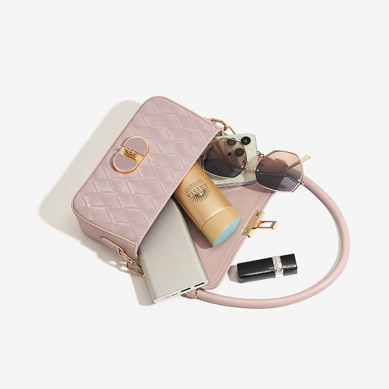 Peach Oolong French Underarm Bag High Grade Pink Bag Women Niche Crossbody Shoulder Bag