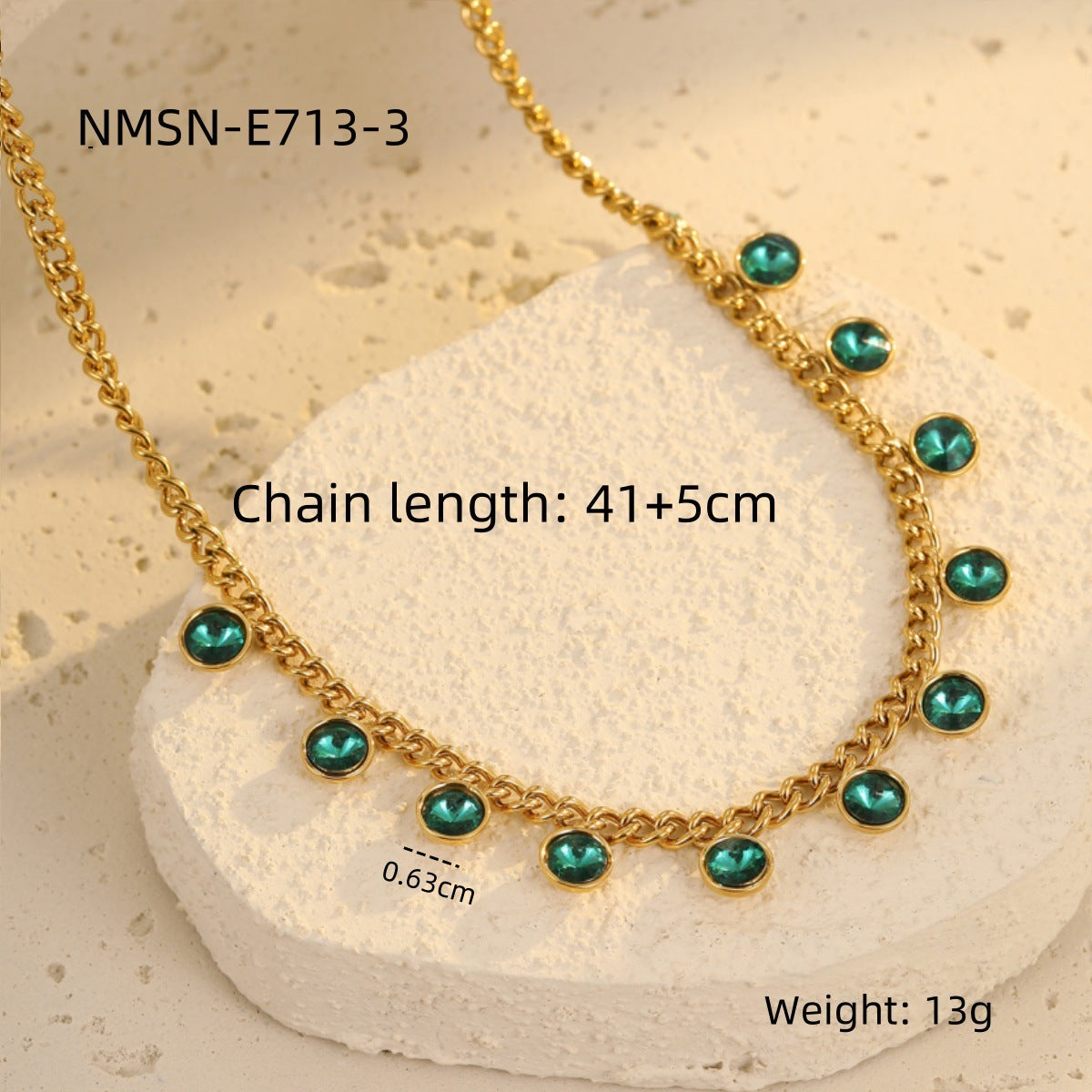 Classic Stainless Steel Color Rhinestone Tassel Necklace Women Twin Titanium Steel Clavicle Chain Jewelry