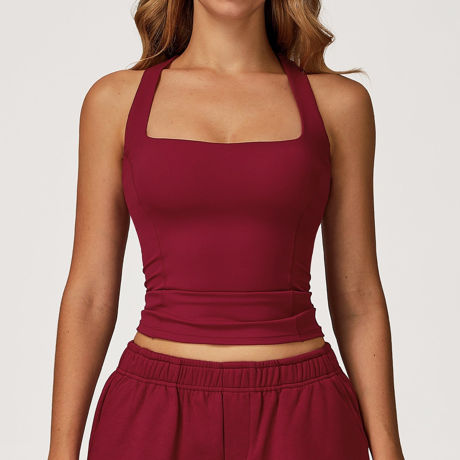 Nude Feel Yoga Vest H Shaped Beauty Back Tight Sports Vest Women's Outdoor Running Sports Workout Clothes