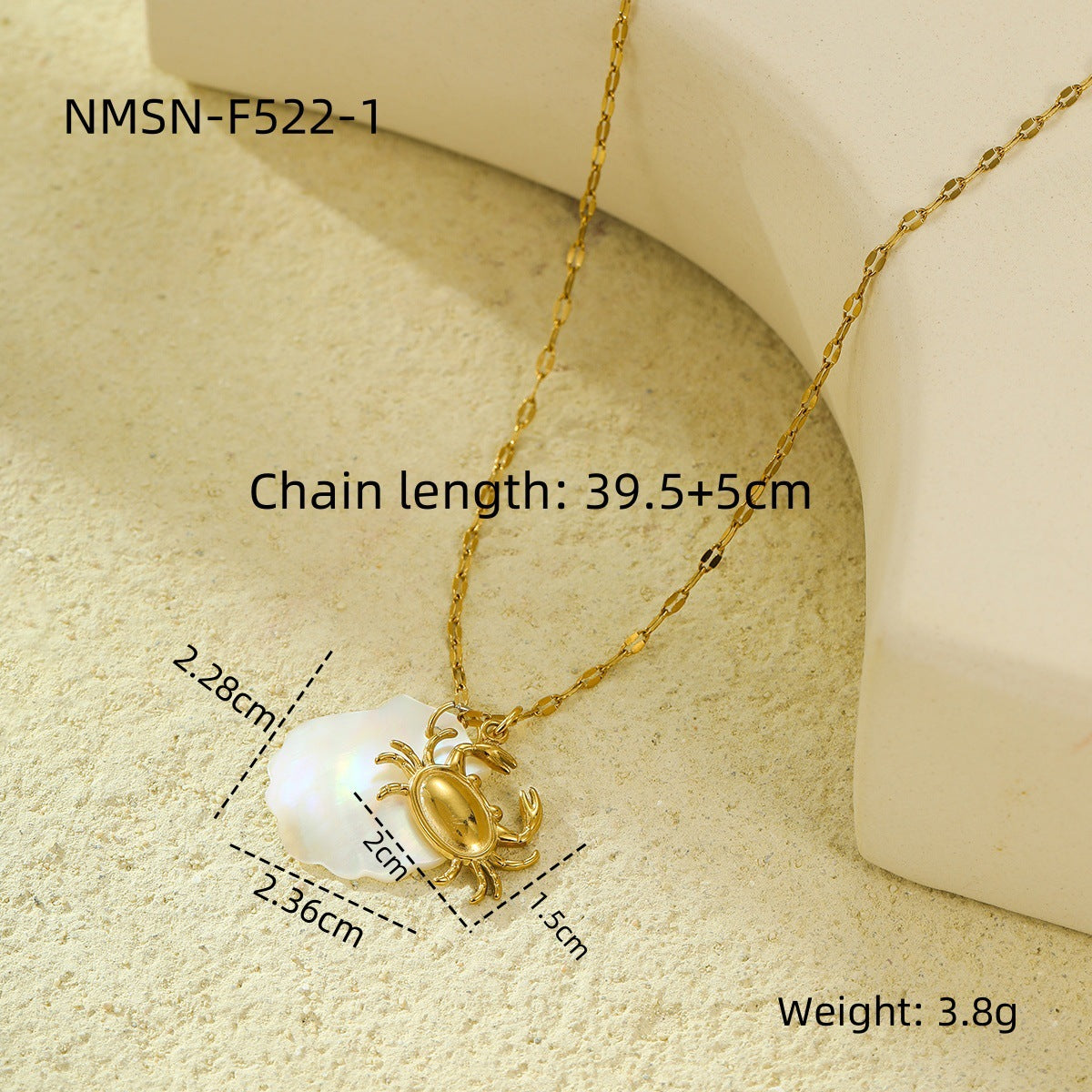 Ocean Necklace Bracelet Earrings Ring Set Niche Collection Ornament Women