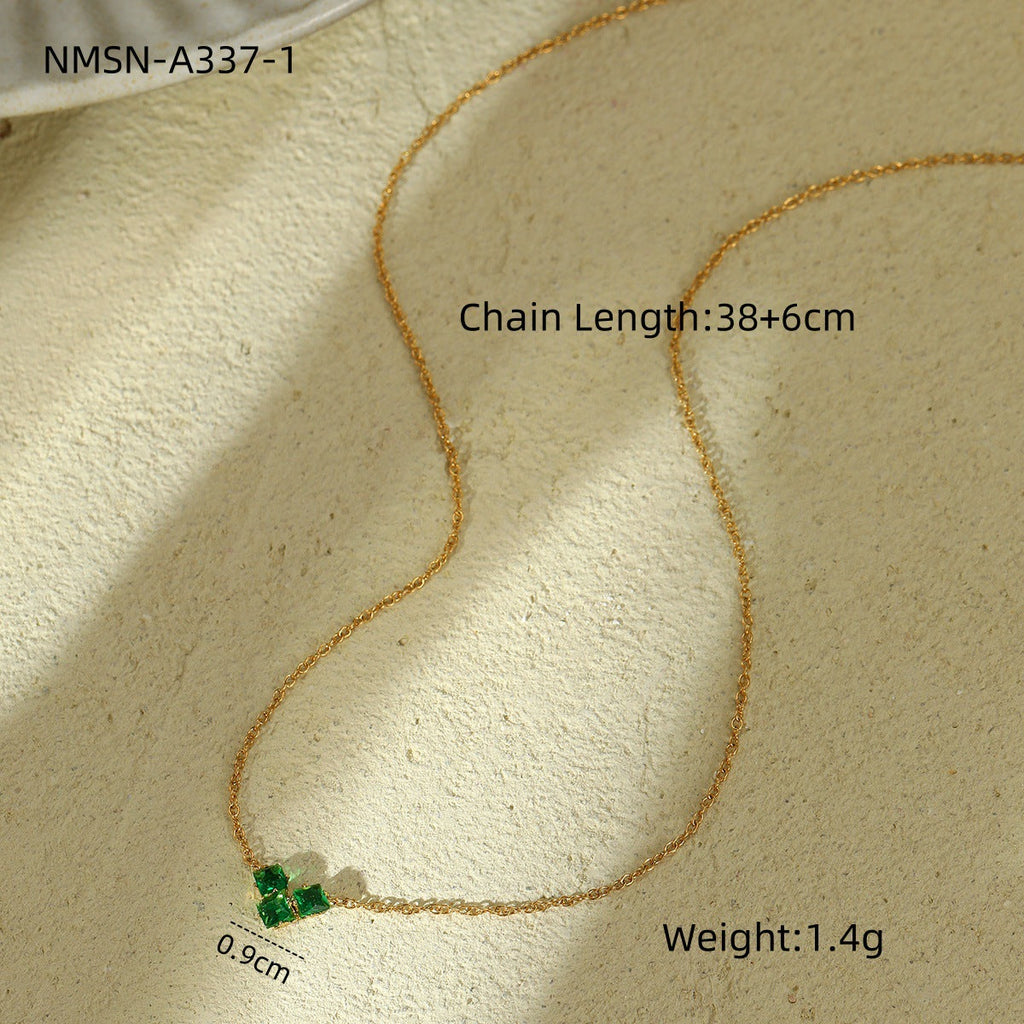 Summer Fresh Non Fading Love Titanium Steel Necklace Arrival Exquisite Small All Matching Stainless Steel Embellished