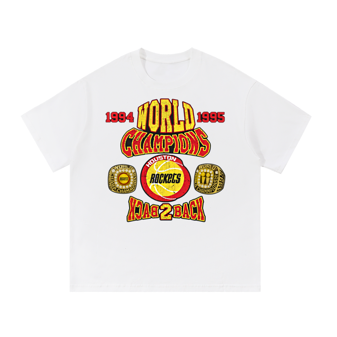 Rockets World Champion Vintage Badge T-Shirt