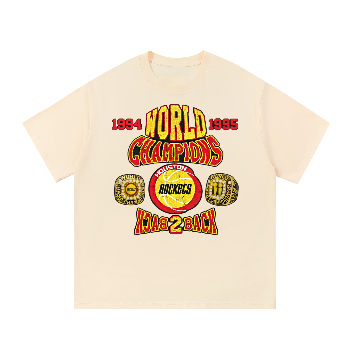 Rockets World Champion Vintage Badge T-Shirt