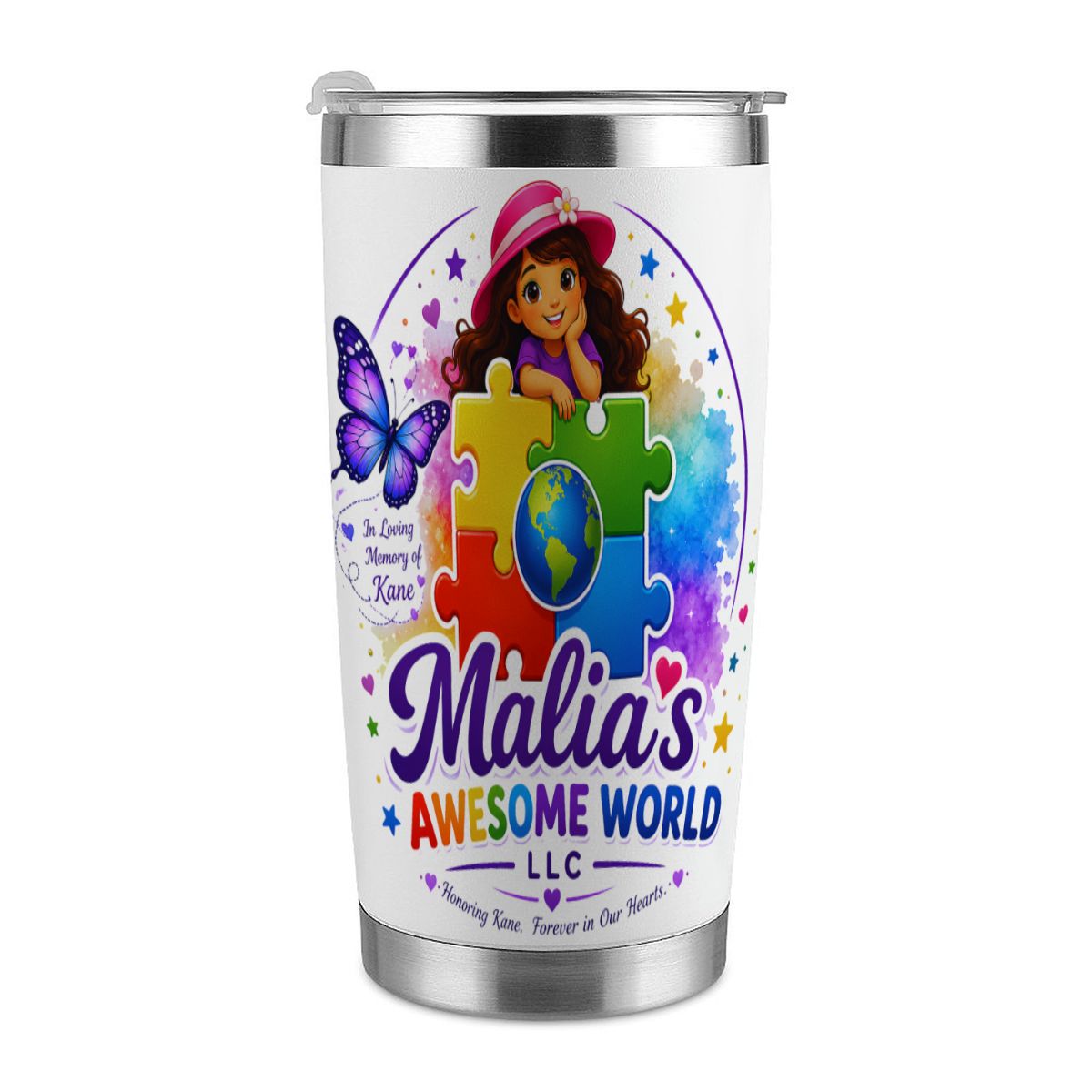20oz Tumbler with Lid and Straw (Made in USA) Malia's Awesome World LLC (6)