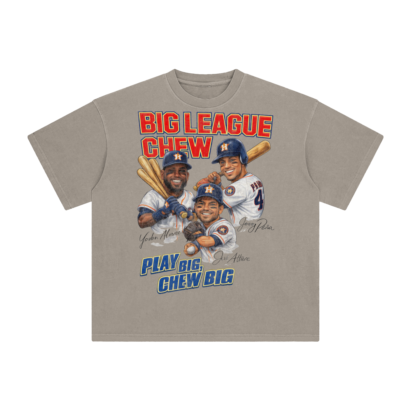 Houston Big League Vintage Baseball Graphic T-Shirt