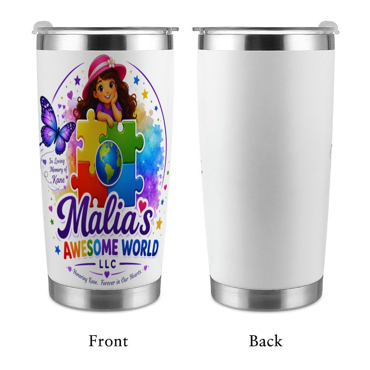 20oz Tumbler with Lid and Straw (Made in USA) Malia's Awesome World LLC (6)